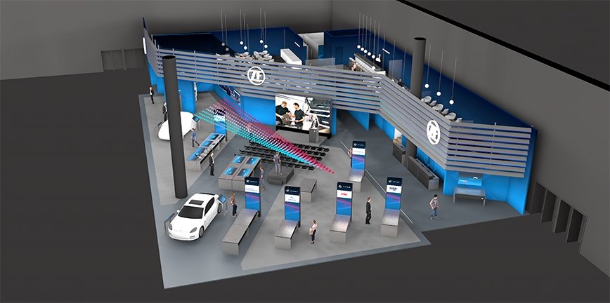 Stoisko ZF Aftermarket numer 91 w hali 3 koncentruje się na inteligentnych rozwiązaniach i innowacyjnych produktach