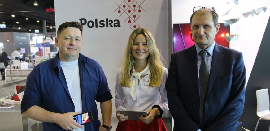 Stoiska Ministerstwa Rozwoju, na którym prezentowana jest oferta blisko 40 polskich firm.